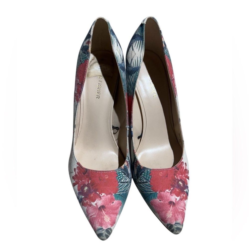 Marc Fisher Floral Printed Pointed Toe Heels Size 8.5 - Picture 3 of 5